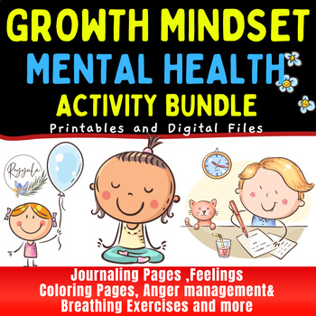 Preview of Mega Bundle Growth Mindset & Mental Health Activities Bundle