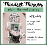Growth Mindset Mirror Plant Themed | Growth Mindset Affirm