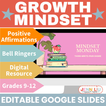 Preview of Growth Mindset/Positive Affirmations Bell Ringers (Vol. 1) - Soft Skills