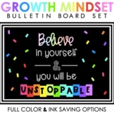 Growth Mindset Motivational Bulletin Board Set - Full Colo