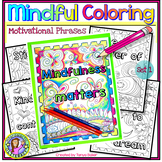 Growth Mindset & Motivational Coloring Sheets - Set 1