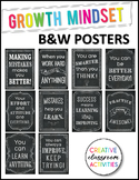 Growth Mindset Motivational Posters Chalkboard Theme