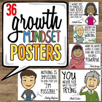 Preview of Growth Mindset Motivational Posters