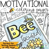 First Day of Summer School Bee Themed Coloring Pages Growt