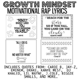 Growth Mindset Poster (Motivational RAP Lyrics)