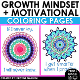 Growth Mindset Coloring Pages - Posters - Back to School