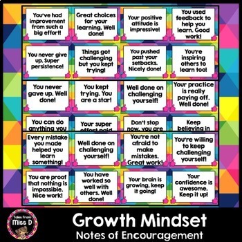 Preview of Growth Mindset Notes