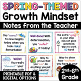 Spring Growth Mindset Notes from the Teacher: Encouraging 