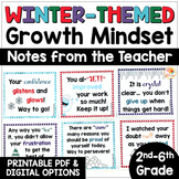 Growth Mindset Positive Notes from the Teacher: Winter-The