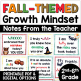 Growth Mindset Notes from the Teacher for Fall w/ Digital 