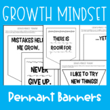 Growth Mindset Pennant Banners