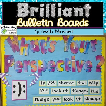 Preview of Growth Mindset Bulletin Board-Perspective