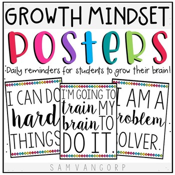 Preview of Growth Mindset Posters 2