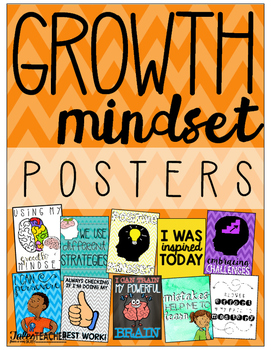 Growth Mindset Posters by Tales from a Very Busy Teacher | TpT