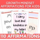 Growth Mindset Posters Affirmations, Coloring Pages, Grati