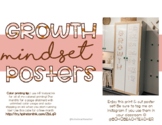 Growth Mindset Posters- BOHO FLOWER THEME