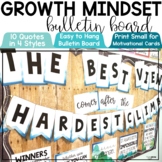 Growth Mindset Posters Back to School Bulletin Board Motiv