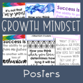 Growth Mindset Posters, Both Color and Black and White Ver