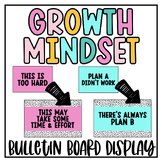 Growth Mindset Posters Bulletin Board Display WILD & BRIGH