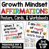 Growth Mindset Bulletin Board Posters: Positive Affirmatio