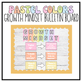 Growth Mindset Posters Bulletin Board | Pastel Classroom Decor