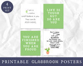 Growth Mindset Posters, Cactus Classroom Decor, Southwest 