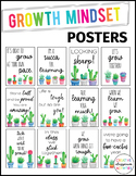 Growth Mindset Posters - Cactus and Succulent Theme Decor