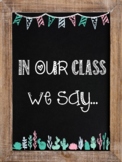 Growth Mindset Posters- Chalkboard Succulent