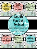 Growth Mindset Posters -- Chic watercolor cactus themed!