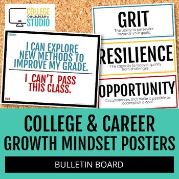 Preview of Growth Mindset Posters | College & Career Readiness