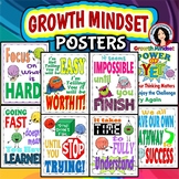 Growth Mindset Posters Colorful Posters for Display