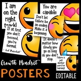 Emoji Growth Mindset Posters EDITABLE Emoji Posters
