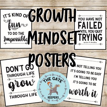 Preview of Growth Mindset Posters FREEBIE