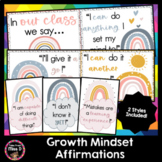 Growth Mindset Posters | Growth Mindset Affirmations