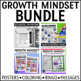 Growth Mindset Posters Reading Passages and Bingo Games Ac