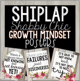 Growth Mindset Posters - Shiplap Shabby Chic Theme