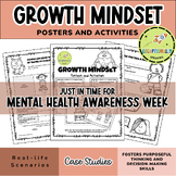 Preview of Growth Mindset Posters and Activities - May Mental Health Awareness Week