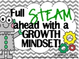 Growth Mindset Posters and Writing (Robotics STEAM Theme)