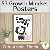 Growth Mindset Posters – cute animal classroom theme