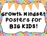 Growth Mindset Posters for BIG KIDS!