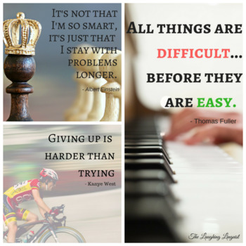 Preview of Growth Mindset Posters for High School & Adult Learners (2)