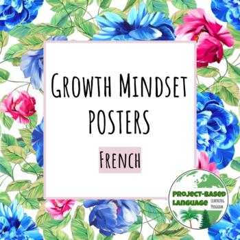 Preview of Growth Mindset Posters in French