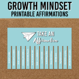 Growth Mindset Printable Affirmation Tear-off Sheet | Insp