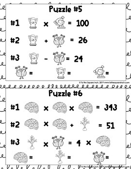 Growth Mindset Puzzles by To the Square Inch- Kate Bing Coners | TpT