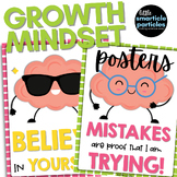 Growth Mindset Quote Posters for Elementary Classroom Bull