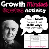 Growth Mindset Quotes - Read and Respond