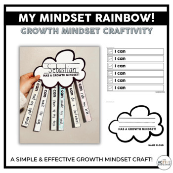 Preview of Growth Mindset Rainbow Craft