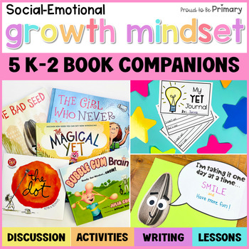 Preview of Growth Mindset Read Aloud Book Lessons & Social-Emotional Activities Bundle