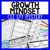 Growth Mindset Reading Comprehension CSI Spy Mystery - Bac