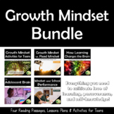 Growth Mindset Reading Passages & Activities for Teens Bundle